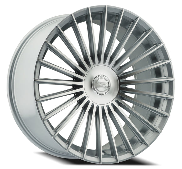 24x10 Select Precision Alloys Bristol Silver Machined 6x139.7 ET19 Wheel