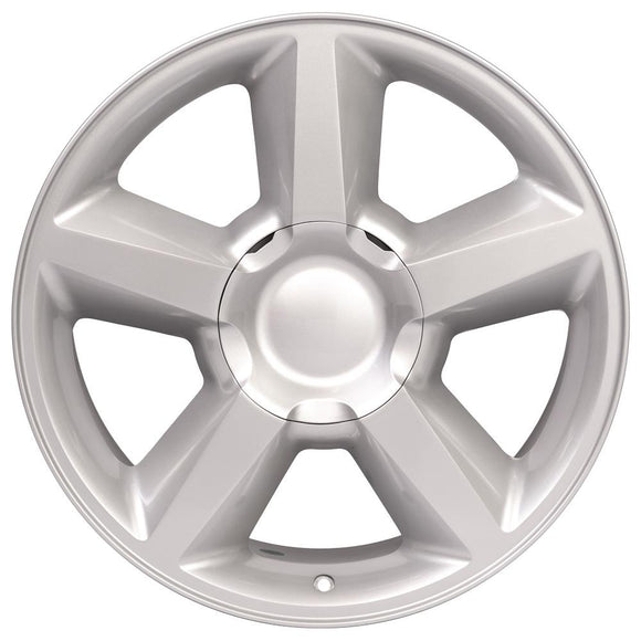 20" Replica Wheel CV83 Fits Chevrolet Tahoe Rim 20x8.5 Silver Wheel
