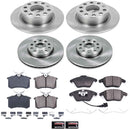 PowerStop OE Stock Replacement Low-Dust Ceramic Brake Pad and Rotor Kit