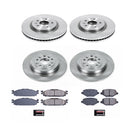 PowerStop OE Stock Replacement Low-Dust Ceramic Brake Pad and Rotor Kit