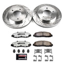 PowerStop Z36 Carbon-Fiber Ceramic Brake Pad with Drilled and Slotted Rotor Kit