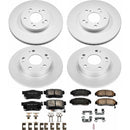 PowerStop Genuine Geomet Coated Rotor and Low-Dust Ceramic Brake Pad Kit