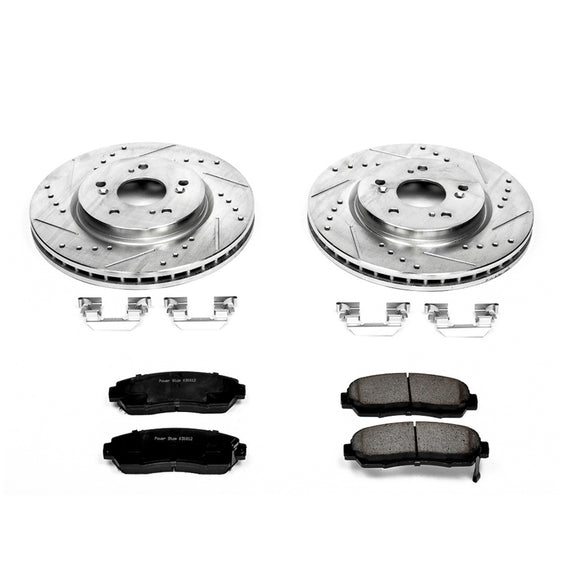 PowerStop Z23 Daily Driver Carbon-Fiber Ceramic Brake Pad and Drilled & Slotted