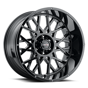 20x12 Vision 412 Rocker Gloss Black Wheel 6x139.7 ET-51 CB106.2