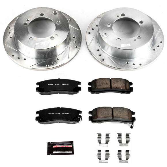 PowerStop Z23 Daily Driver Carbon-Fiber Ceramic Brake Pad and Drilled & Slotted