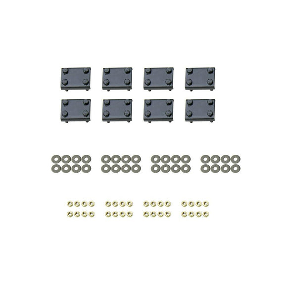 Westin Premier Oval Nerf Step Bar Mount Kit Powder Coated Black Steel 22-1005