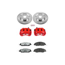 PowerStop Z26 Street Performance Ceramic Brake Pad, Drilled Slotted Rotor, and C