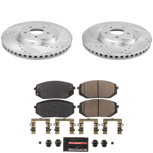 Z23 Daily Driver Carbon-Fiber Ceramic Brake Pad and Drilled & Slotted Rotor Kit