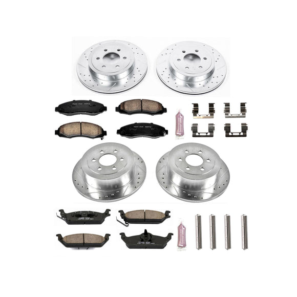 PowerStop Z23 Daily Driver Carbon-Fiber Ceramic Brake Pad and Drilled & Slotted