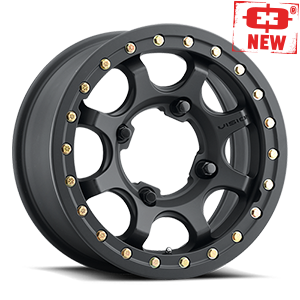 15x7 Vision 351 Flow Satin Black 4x136 ET13 Wheel Rim
