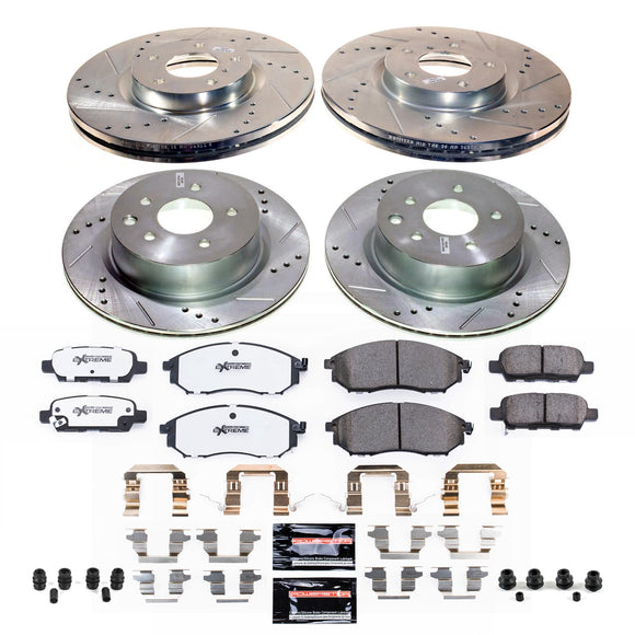 PowerStop Z26 Street Performance Ceramic Brake Pad and Drilled & Slotted Rotor K