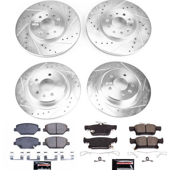 PowerStop Z23 Daily Driver Carbon-Fiber Ceramic Brake Pad and Drilled & Slotted