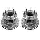 PowerStop Evolution Drilled Slotted Rotors Pair Front For Ford F-350 Super Duty