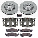PowerStop OE Stock Replacement Low-Dust Ceramic Brake Pad, Rotor and Caliper Kit