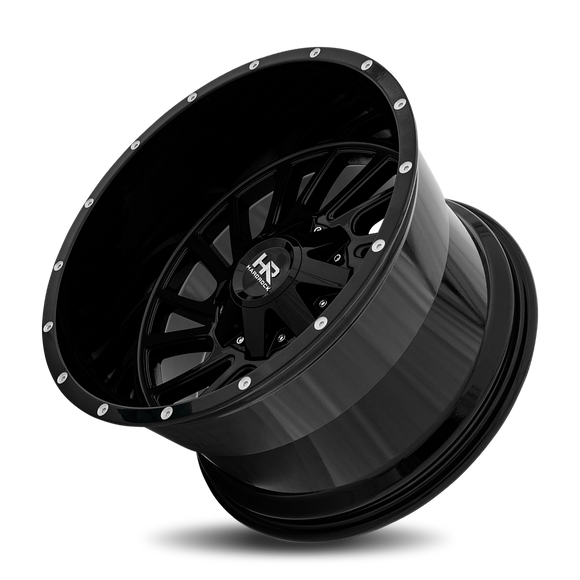 20x12 Hardrock Overdrive Gloss Black 5x139.7/150 ET-51 wheel/rim