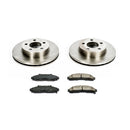 PowerStop OE Stock Replacement Low-Dust Ceramic Brake Pad and Rotor Kit
