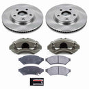 PowerStop OE Stock Replacement Low-Dust Ceramic Brake Pad, Rotor and Caliper Kit