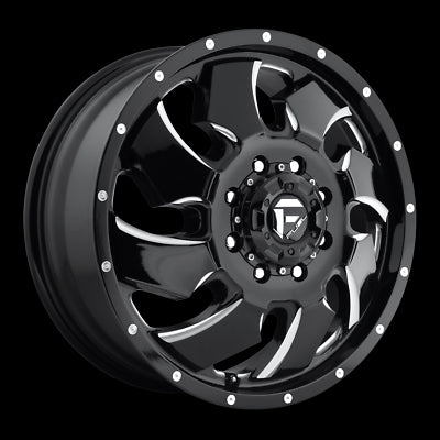 20X8.25 Fuel D574 Cleaver Gloss Black Milled 8X165.1 ET105 wheel/rim