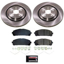 PowerStop OE Stock Replacement Low-Dust Ceramic Brake Pad and Rotor Kit
