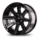 20x9 Mudder Trucker MT502 Stroker Brushed Dark Tint 6x135 ET1 Wheel Rim-4