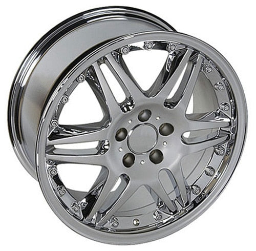 18" Replica Wheel MB09 Fits Mercedes Benz C Class Rim 18x8.5 Chrome Wheel