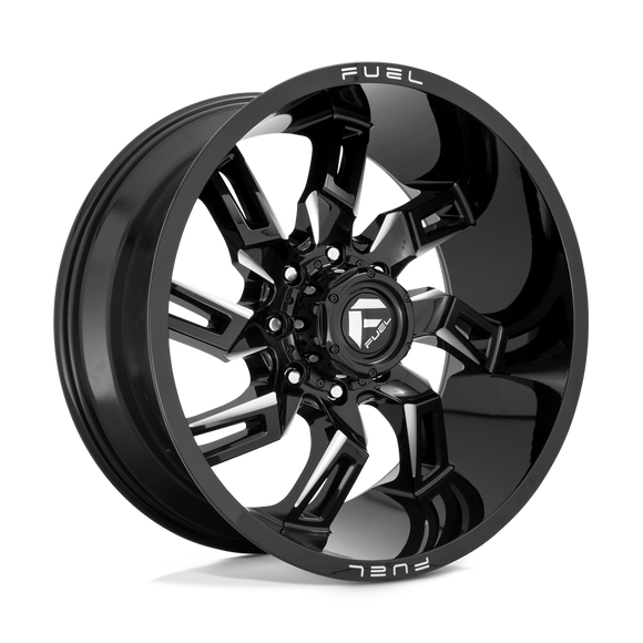 22x10 Fuel Off-Road D747 Lockdown Gloss Black Milled 5x127 ET-18 CB71.5 Wheel