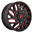 20x8.25 Fuel Off-Road D656 Triton Gloss Black Red 8x165.1 ET105 Wheel