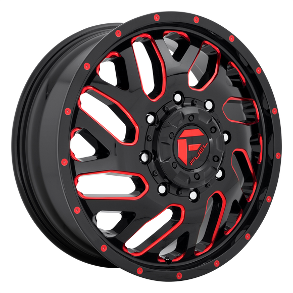 20x8.25 Fuel Off-Road D656 Triton Gloss Black Red 8x165.1 ET105 Wheel