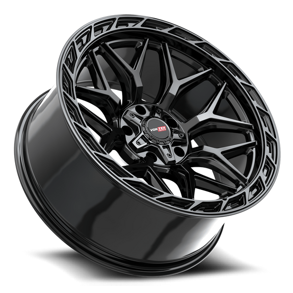 20x9 Vortek VRP-504 Enzo Gloss Black 6x135 ET0 CB106.1 Wheel Rim