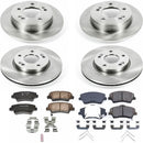 PowerStop OE Stock Replacement Low-Dust Ceramic Brake Pad and Rotor Kit