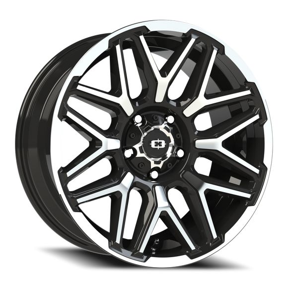 20X9 Vision 305 Rekluse Gloss Black Machined Face and Lip 5x139.7 5x5.5 ET12 CB1