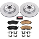 PowerStop Genuine Geomet Coated Rotor and Low-Dust Ceramic Brake Pad Kit