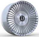 22x10.5 Dolce TRENTO Glossy Sliver Brush Face Wheel 5x112 ET25 CB73.1
