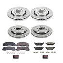 PowerStop OE Stock Replacement Low-Dust Ceramic Brake Pad and Rotor Kit