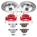 PowerStop Z26 Street Performance Ceramic Brake Pad, Drilled Slotted Rotor, and C