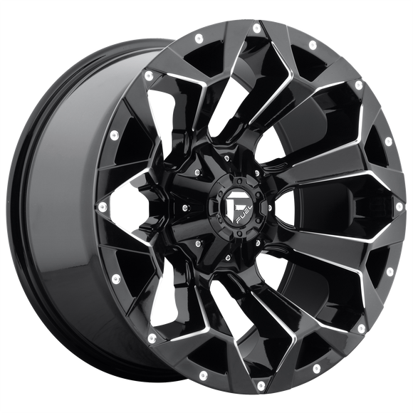 17x9 Fuel Off-Road D576 Assault Gloss Black Milled 5x114.3 ET-12 CB78.1 Wheel