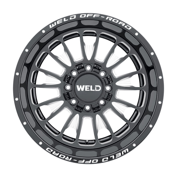22x10 WELD Off-Road Scorch Black Milled 8x165.1 ET-18 CB125.1 Wheel Rim