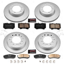 PowerStop Genuine Geomet Coated Rotor and Low-Dust Ceramic Brake Pad Kit