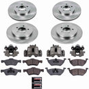 PowerStop OE Stock Replacement Low-Dust Ceramic Brake Pad, Rotor and Caliper Kit