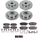PowerStop OE Stock Replacement Low-Dust Ceramic Brake Pad and Rotor Kit
