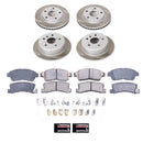 PowerStop Semi-Coated Rotor and Low-Dust Ceramic Brake Pad Kit