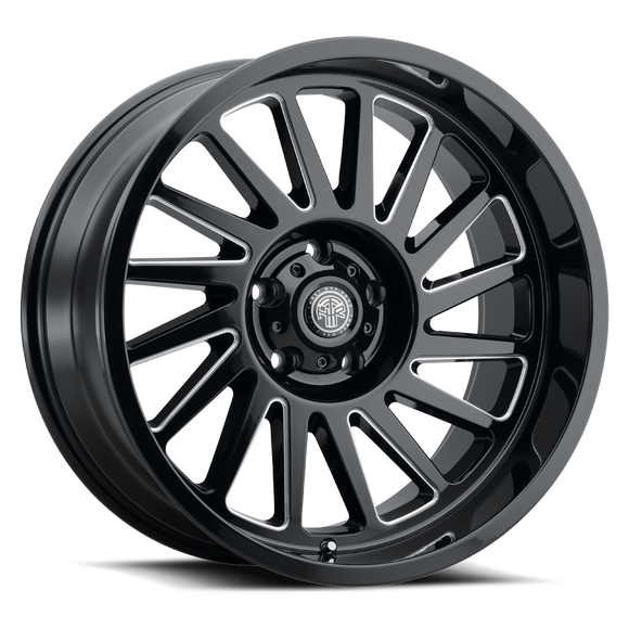 20x10 Thret Offroad Omega-902 Gloss Black/Milled Wheel 6x139.7 ET-21 CB106.1