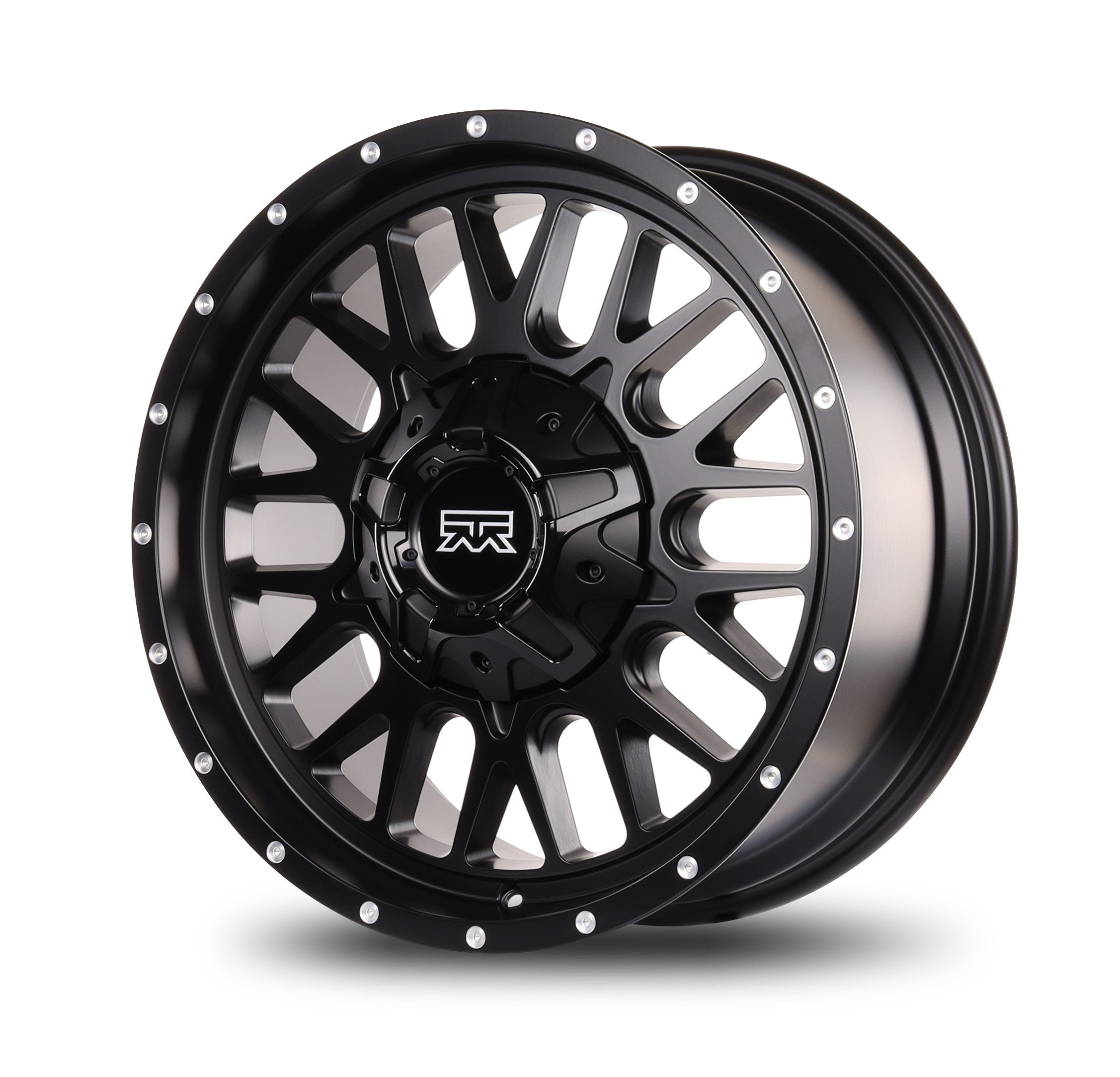 20x9 Mudder Trucker MT937 Sawtooth Black 6x135 6x139.7 6x5.5 ET18 Wheel