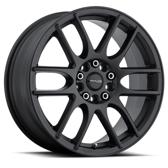 17x7.5 Raceline 141B Satin Black 5x112 5x120 ET40 Wheel Rim