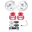 PowerStop Z36 Truck and SUV Ceramic Brake Pad, Drilled & Slotted Rotor, and Cali
