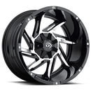 Vision 422 Prowler Gloss Black Machined Face 17X9 5x139.7 ET-12 wheel