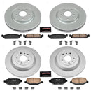 PowerStop Genuine Geomet Coated Rotor and Low-Dust Ceramic Brake Pad Kit