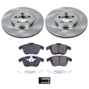 PowerStop OE Stock Replacement Low-Dust Ceramic Brake Pad and Rotor Kit