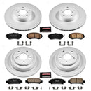 PowerStop Genuine Geomet Coated Rotor and Low-Dust Ceramic Brake Pad Kit