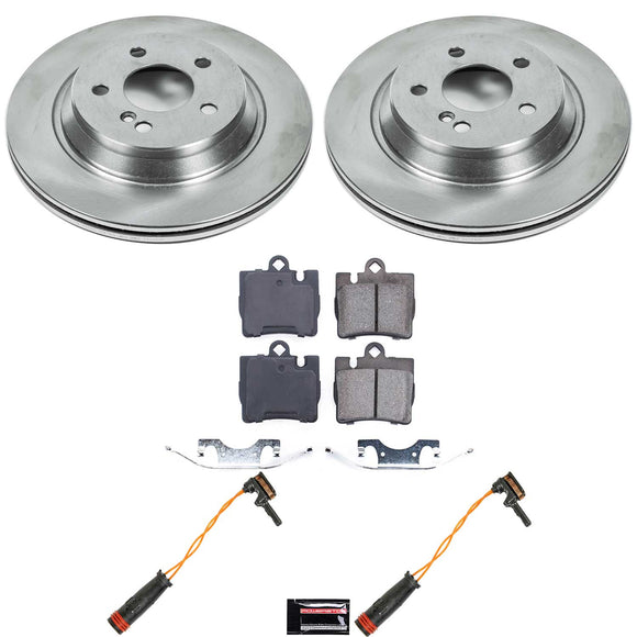 PowerStop OE Stock Replacement Low-Dust Ceramic Brake Pad and Rotor Kit